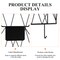 3-Tier Wall-Mounted Wire File Organizer, Black Metal Hanging Basket Set